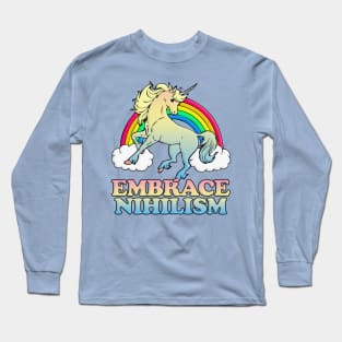 Embrace Nihilism. Nihilist Memes / Dark Humor Long Sleeve T-Shirt